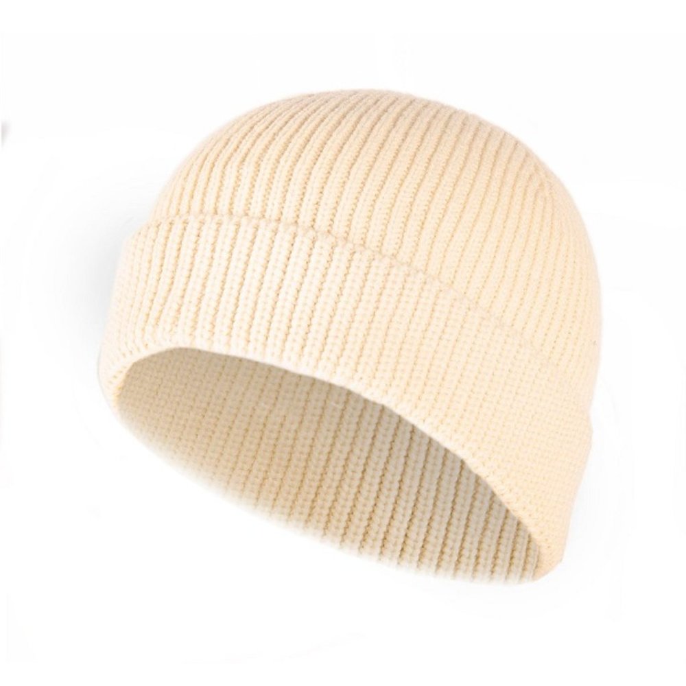 🆕 WOOL BLEND BEANIE CREAM - MEN